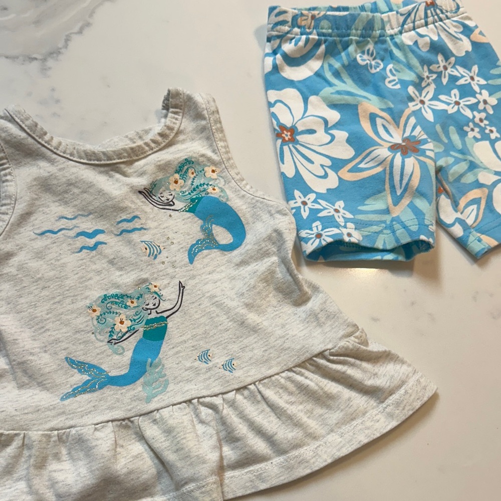 Carter's Tank Top and Shorts Set | Mermaid